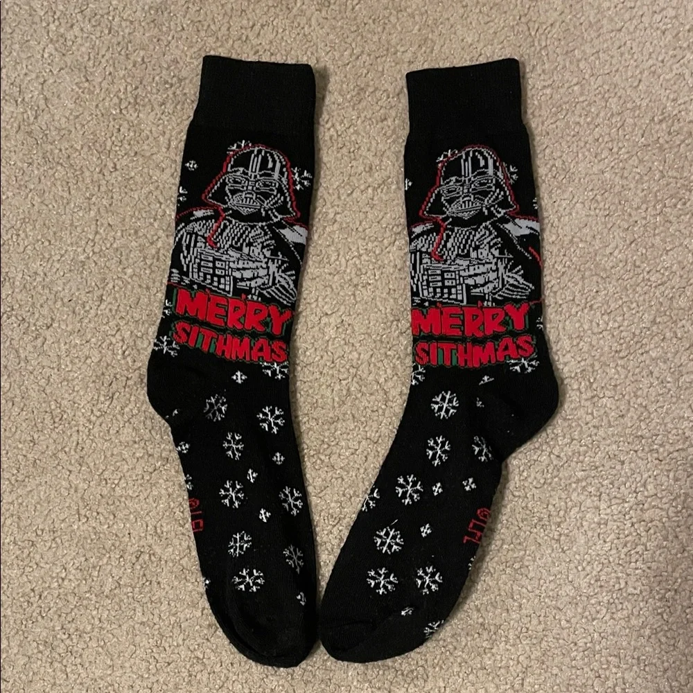 Star Wars Women's Darth Vader Merry Sithmas Socks One Size (Like New)